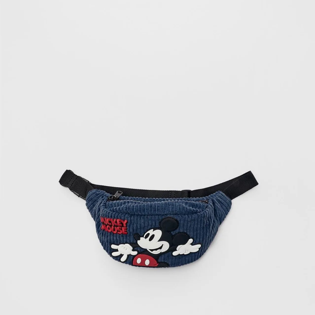New Disney Mickey Mouse Cartoon Printed Fanny Pack Mickey Mouse Adorns The Corduroy Fanny Pack Plush Backpack Fashion Bag Purses image_1