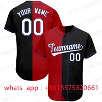 Custom Baseball Shirt Printing Top Quality Short Sleeve Baseball Jersey Softball Jersey Game Training Shirt for Men/Women/Kids 1