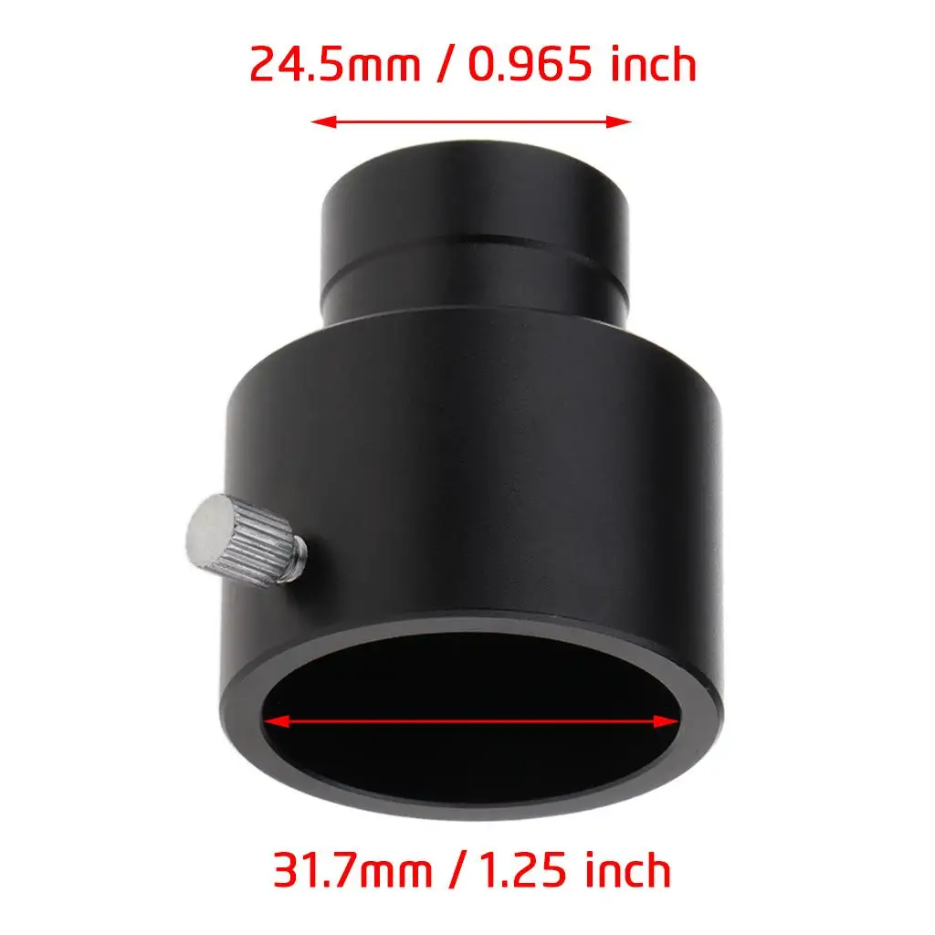 1.25 inch to 0.965 "/ 24.5 mm to 31.7 mm Eyepiece Adapter telescope eyepiece adapter
