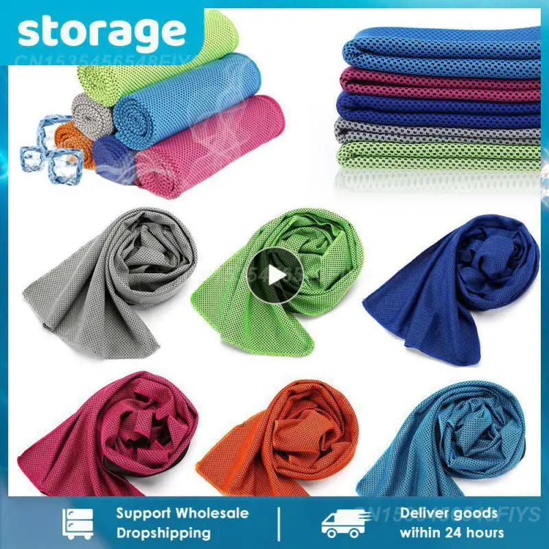 Cooling Ice Towels Microfiber Yoga Cool Thin Towel Outdoor Sport Summer Cooling Scarf Gym Wear Icing Sweat Band Top Sports Towel