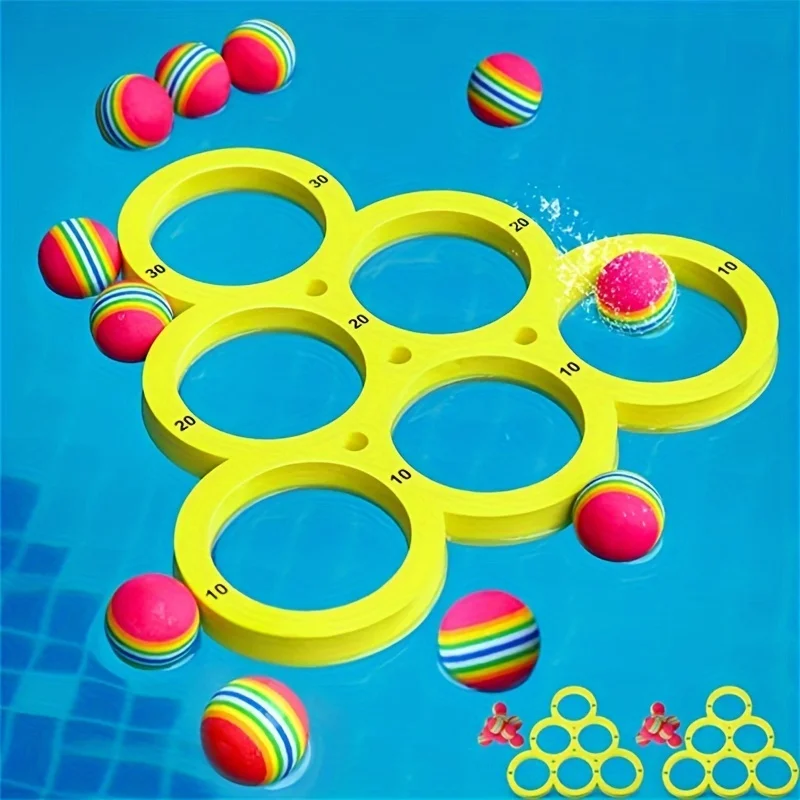 1set Fun Splash Water Sports Floating Pool Game Toy Durable EVA Material Random Color Ball For Summer Fun water play toys