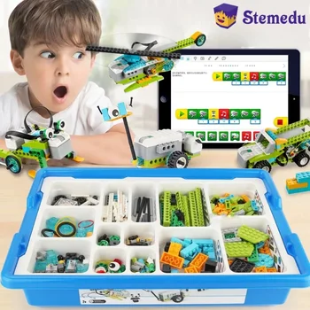 WeDo 2.0 Core Set Programming Robot STEAM 45300 Electronic Building Blocks DIY Educational Toys Gift for Kid Without Storage Box 1