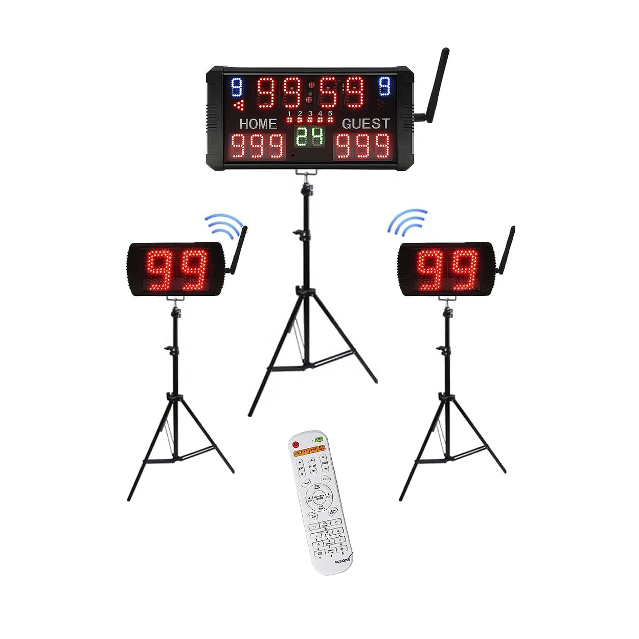 Große wasserdichte 24s Countdown-Uhr-Timer anpassbare digitale LED-Basketball-Shot-Clock-Anzeigetafel