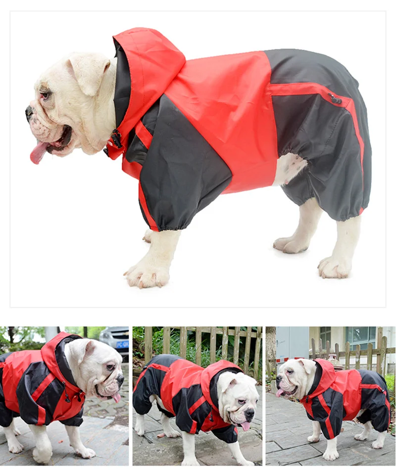 Bulldog Francese Impermeabile Pug Dog Abbigliamento Impermeabile Bulldog Costume Pit Bull Terrier American Bully Pitbull Dog Clothes Dropship