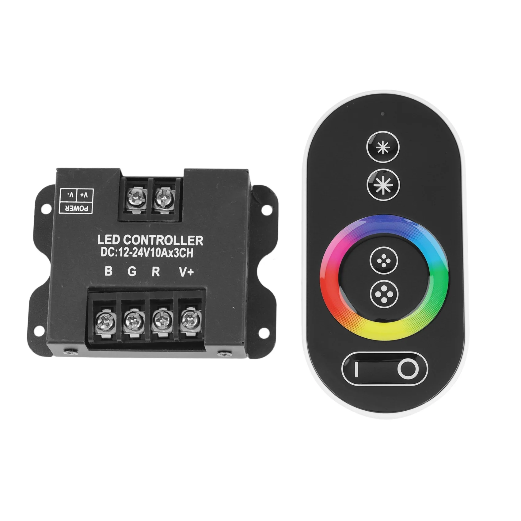 

30A Contact RGB RF Remote Control DC 12V 24V 3Channelx10A 360W/720W Controller for LED Strip Light Accessoires SMD 5050
