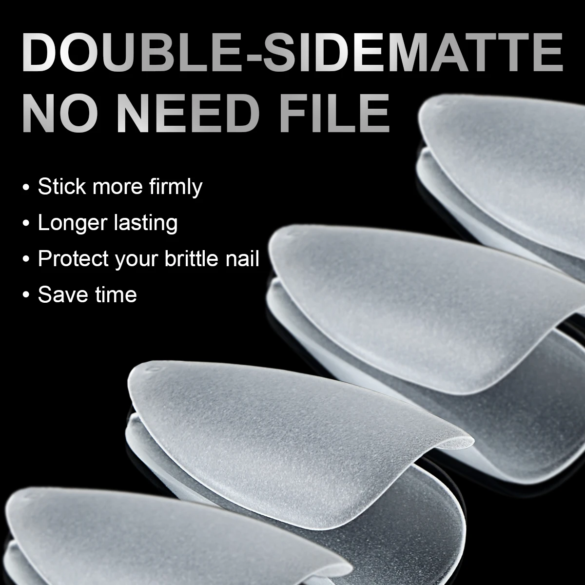 Soft Gel Almond Matte Nail Tips Full Cover Artificial Nails Set_voghion.com