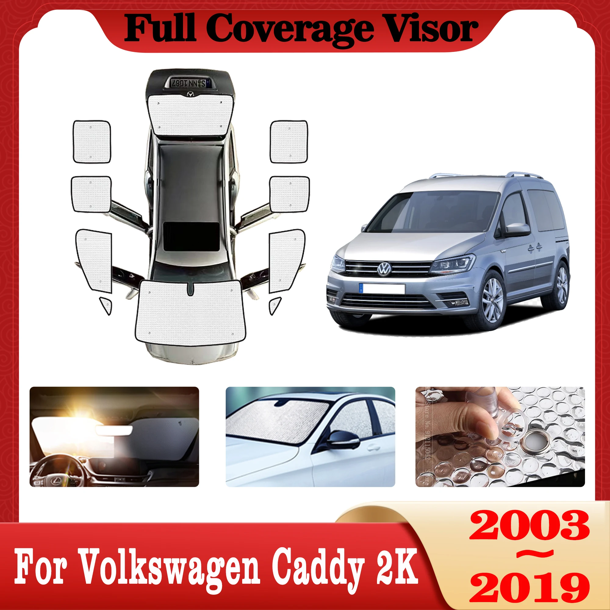 

Аксессуары для Фольксваген Caddy 2K Макси 2003 ~ 2019 полное покрытие солнцезащитный козырек от солнца ветрозащитные козырьки автомобильные аксессуары