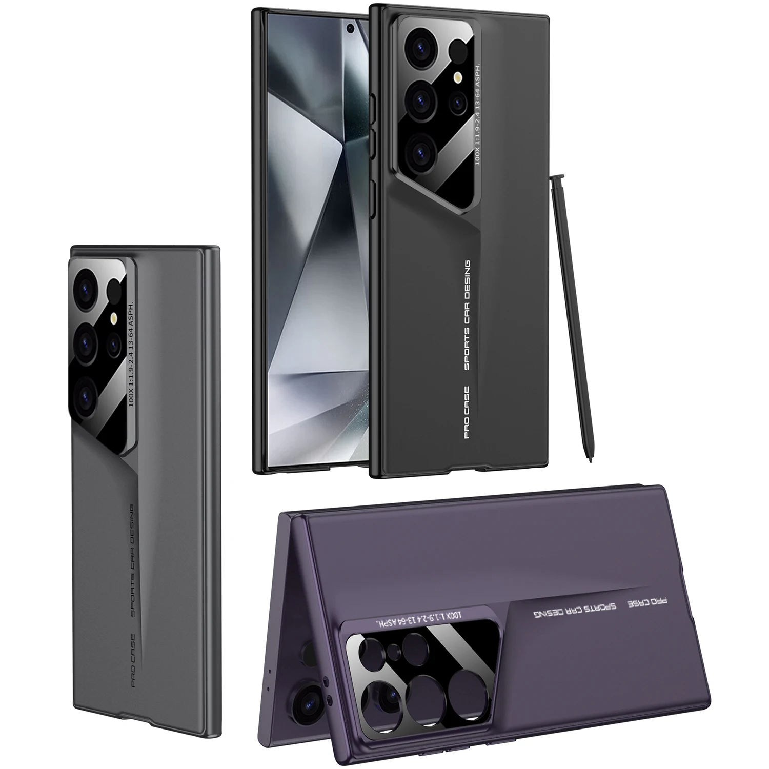 For Samsung Galaxy S24 S23 Ultra Mobile Phone Case Creative Acrylic Blade Ultra-thin Frosted All-inclusive S22ultra Hard Case