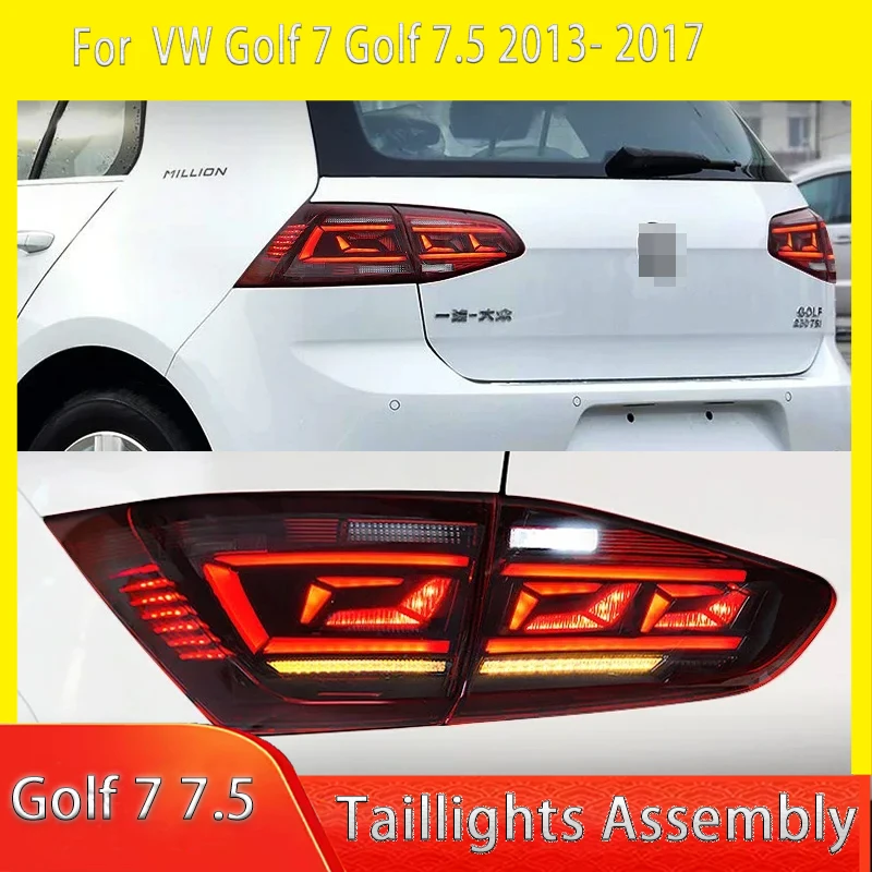 VW Golf 7 LED Arka Stop Lambası 2013-2020 Golf 7.5 Sport Arka Sis Fren Dönüş Sinyali Otomotiv Aksesuarları için Araç Şekillendirme Arka Lambası