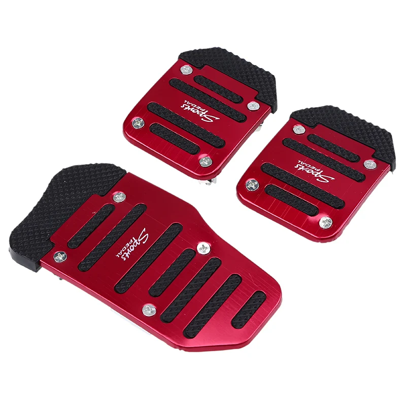 gas pedal car Universal Car Aluminum Pedals Cover Set Kit For Manual Gear Auto Brake Non-Slip Clutch  Stylish Design Treadle Car Accessories momo steering wheel