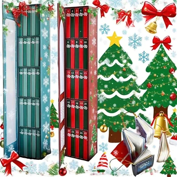 2025 Mini Book Advent Calendar 25 Book Gifts For Book Lovers Christmas Countdown Decor Holiday Bookworm Gift Idea