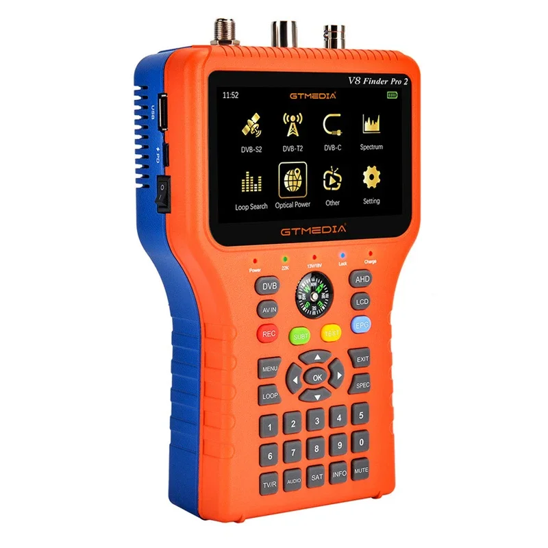Satellite Finder GTmedia V8 Finder Pro DVB-S2 DVB-T2 DVB-C AHD H.265 Satellite Meter Satellite Finder Better Than Satlink TV tuners