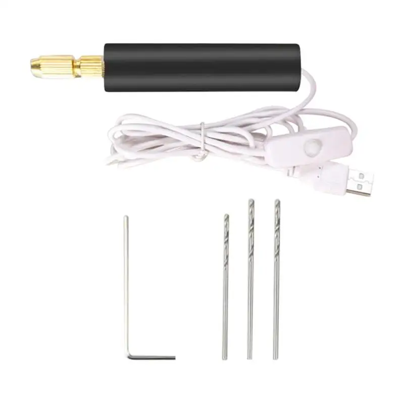 

Electric Hand Drill Portable Mini Craft Drill Handheld Drill USB Rechargeable Mini Drill Hand Tools Kit Electric Screwdriver