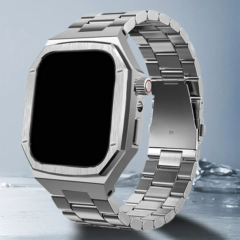 Apple Watch 11 46mm 42mm用高級メタル改造キット ステンレススチール