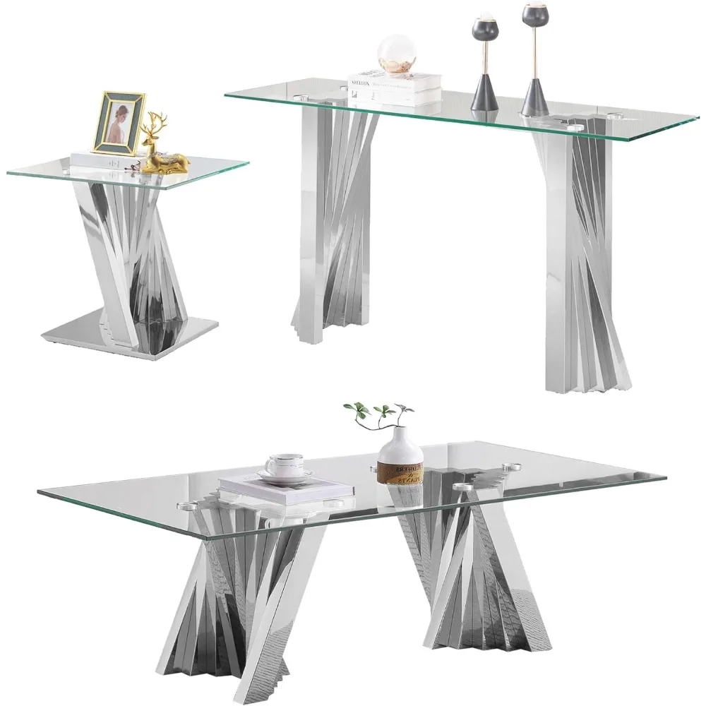 Modern Glass Table Set 1