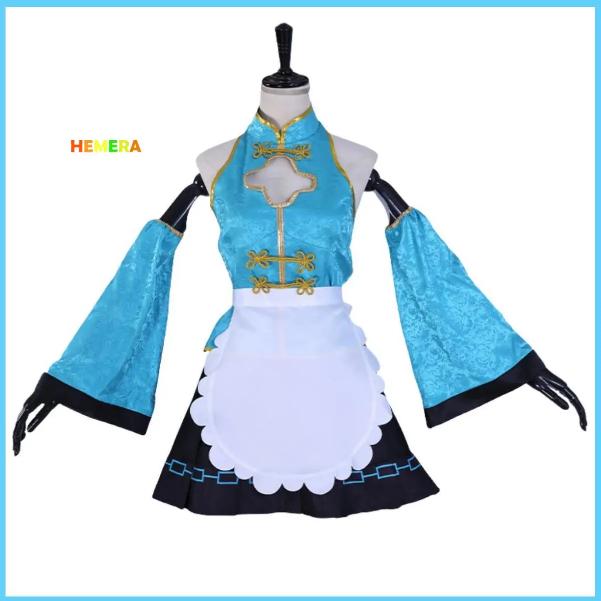 

Anime Re:Life in A Different World From Zero Rem Ram Cosplay Costume Wig Chinese Style Maid Attire Woman Sexy Christmas Suit