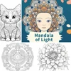 Mandala of Light  Art Coloring Book 22Pages Gift For Birthday Party Relieve Stress Kill Time Graffiti Painting Drawing Art Book 4