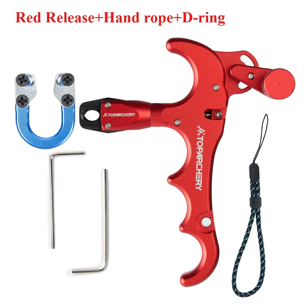 Premium Adjustable 360° Four-Finger Bow Release Aid