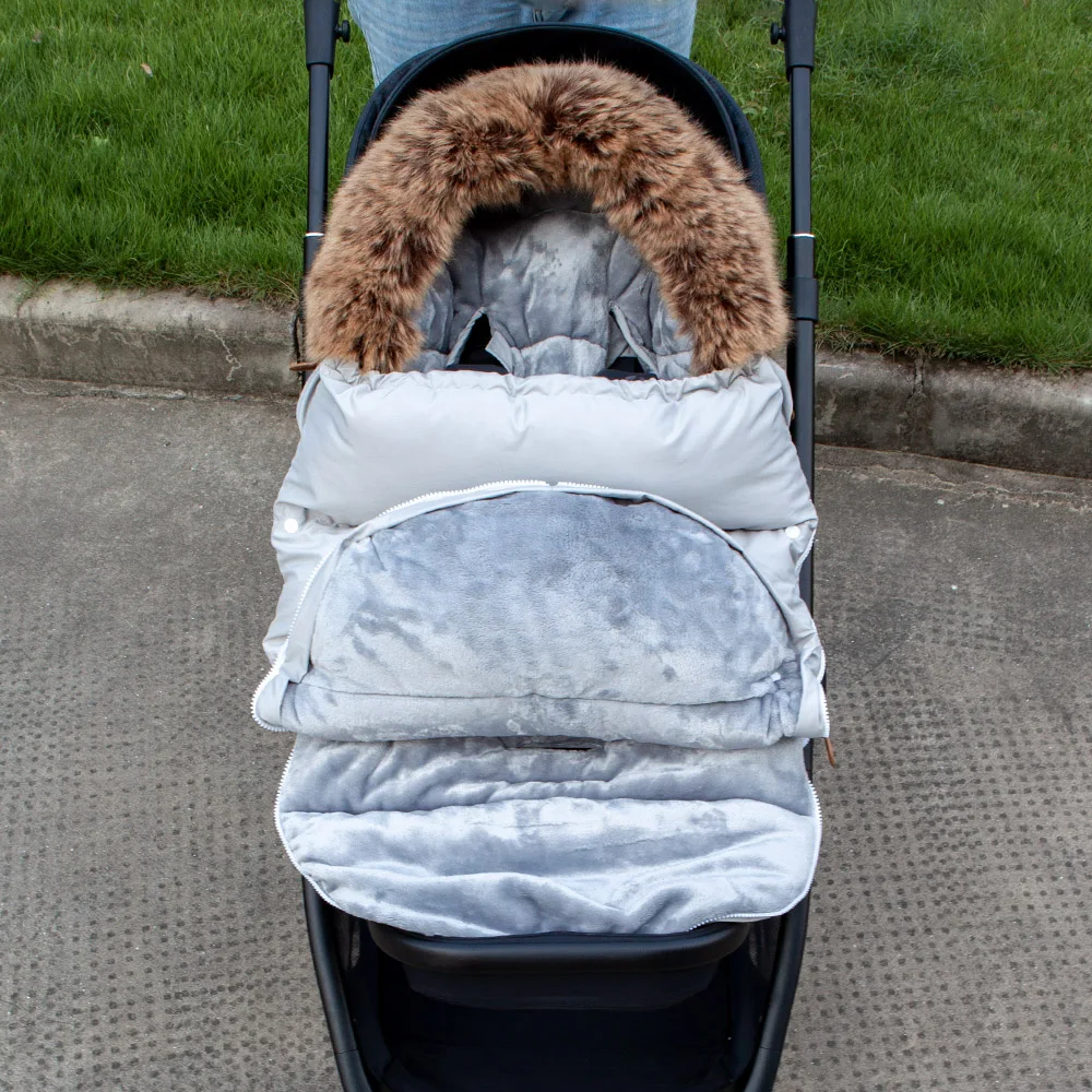 Baby Stroller Footmuff 0-24Months Winter Baby Warm Envelope Sack For Discharge Windproof Thicker Universal Stroller Accessories