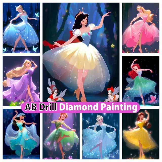 Disney Belle Princess Beauty and the Beast Cartoon DIY 5D Diamond Painting  Embroidered Mosaic Wall Decoration Children's Gift - AliExpress