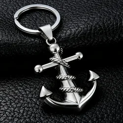 Nautical Anchor Pendant Keychain - Stylish Men's Accessory for Handbags, Backpacks, and Travel (Silvery)