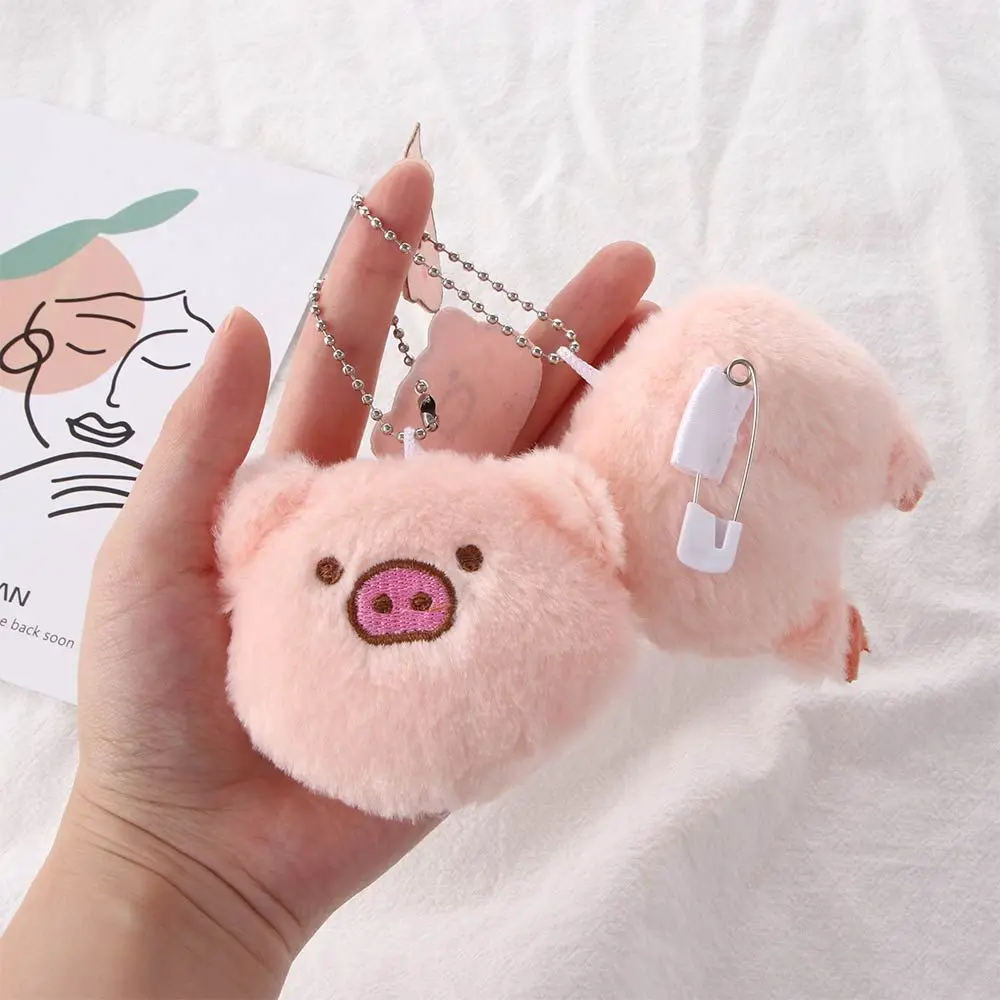 

Модная подвеска в виде свиной хвоста, мультяшное животное, голова свиньи, искусственная парная бижутерия, подвеска для сумки, плюшевые броши