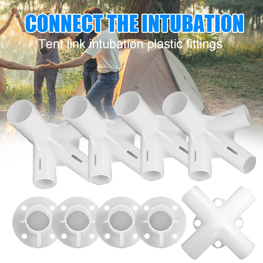 4/9pcs Plastic Spare Parts For 3x6m Gazebo Awning Tent Feet Corner Center Connector 25/19mm Tent Connector Outdoor Camping Tool