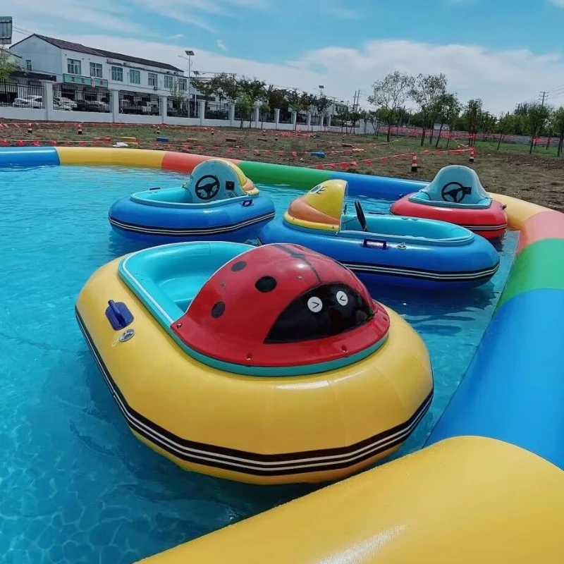 New Design Good Quality for Kids or Adults New Inflatable Electric Water Bumper Boats Cars