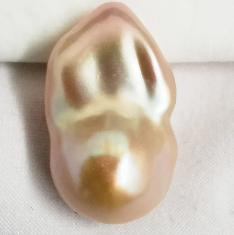 

Fine Jewelry Natural 28x15x14mm South Sea Edison Gold Pink Lavender Loose Pearl Undrilled Gemstones Luxury Wedding Jewelry