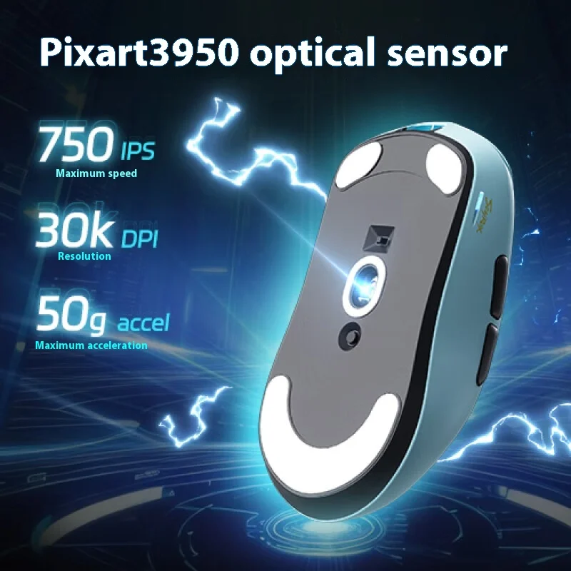 SCYROX V6 Gaming Mouse Dual-Mode Wireless Pixart3950 Low Latency E