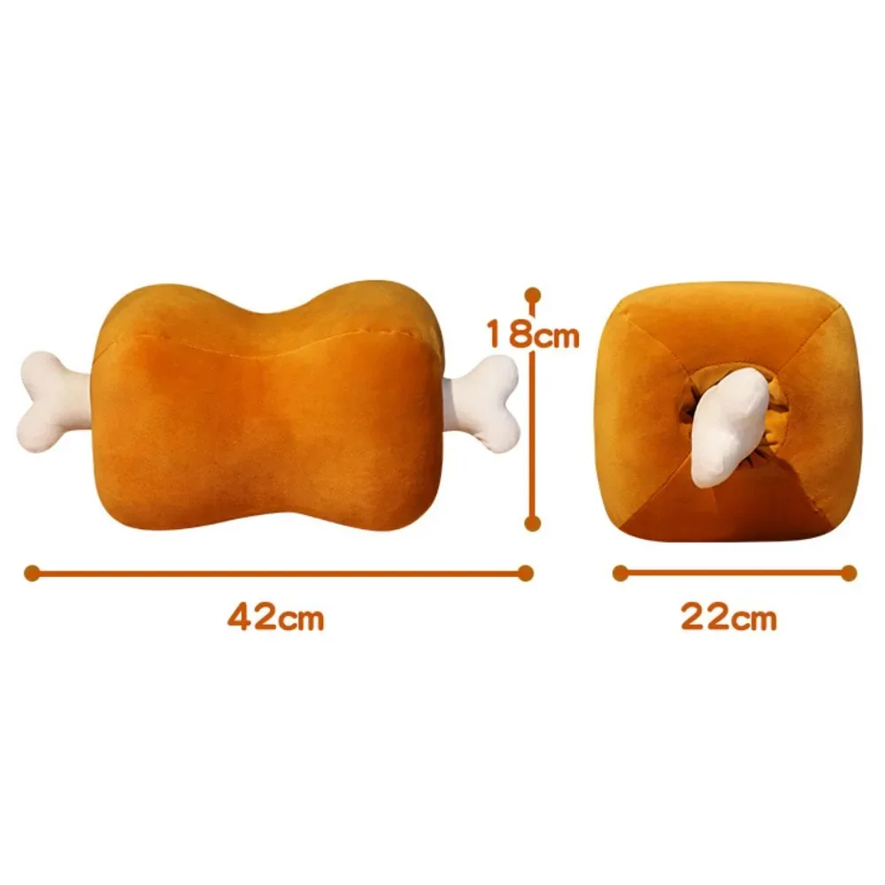 1pcs Cute Anime Monsters Hunter Cosplay Grilled Meats Plush Pillow Doll Toy Bone Cushion Cosplay Prop Decor Boy Girl Gift 6
