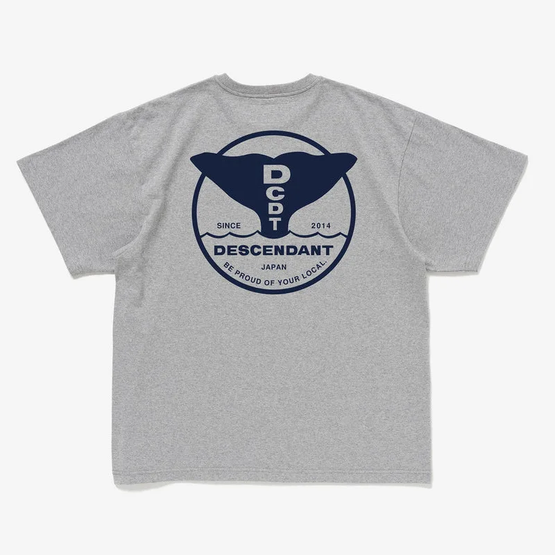 

DESCENDANT DCDT Toru Nishiyama limited edition whale tail T-shirt monogram print crew neck short sleeve Japanese trend