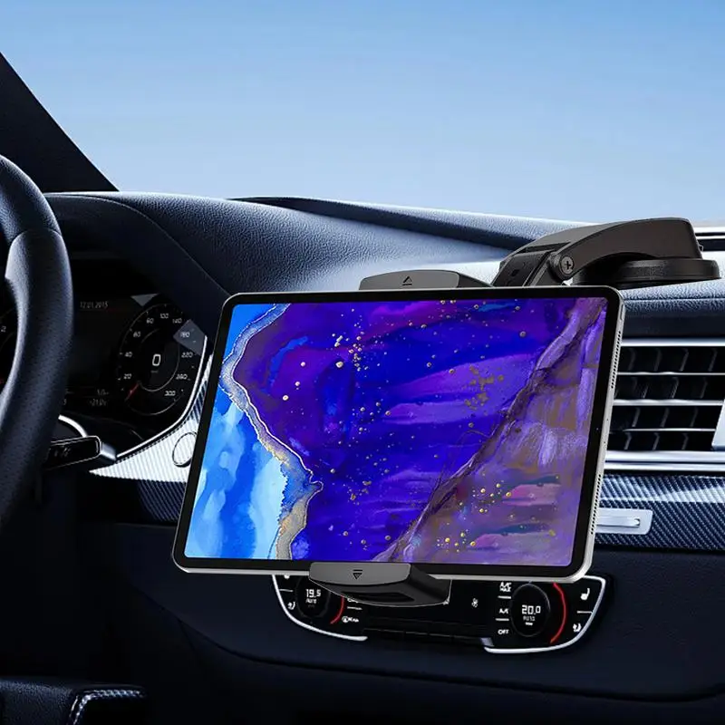 Suction Cup Phone Holder Auto Suction Cup Tablet Stand Multi-Angle Adjustment Phone Holding Tool For Truck RV Small Car Sedan