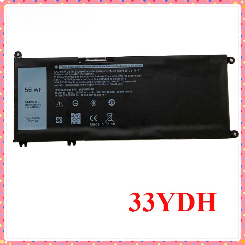 33YDH Laptop Battery for Dell Inspiron 17 7778 7779 7773 15 7577 G3 15 3579 5587 17 3779 7588 P30E Series 15.2V 3500mAh