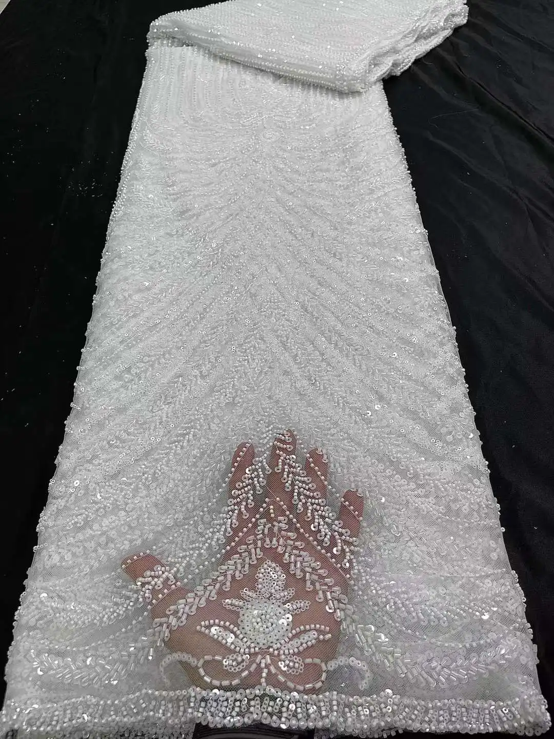 

Красивые бусины с вышивкой из бисера, французская Тюлевая сетка, африканская ткань с блестками, женские платья, фото, свадьбы