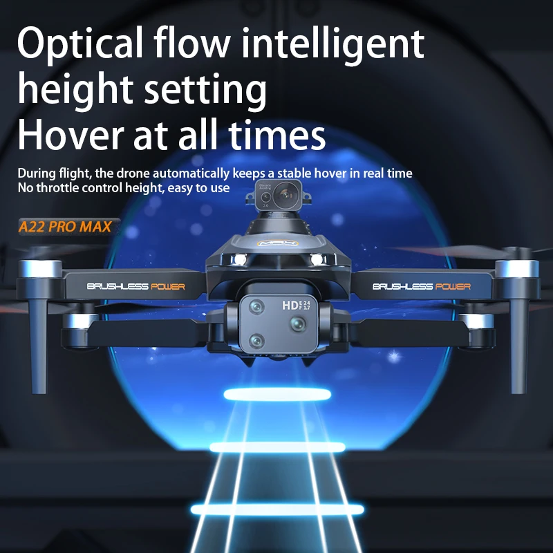 2025 New A22 Drone GPS 8K Professional HD 360° Dual Cameras 5G WIFI Brushless Laser Obstacle Avoidance Foldable Quadcopter Toys