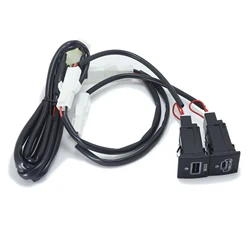 Universal QC3.0 Type C PD USB Quick Car Charger Socket with Nondestructive Replacement Harness 12V/24V (QC3.0 and PD)