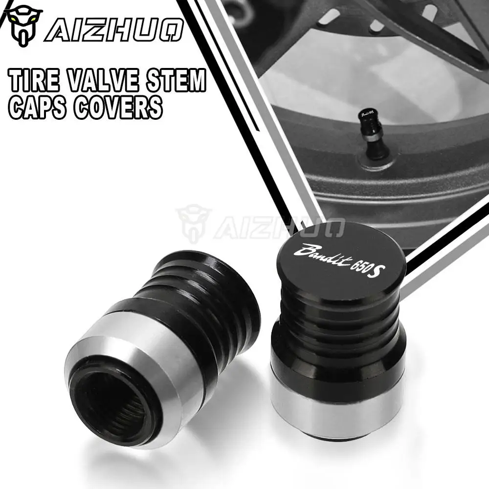 

For Suzuki BANDIT650S 2015 Motorcycles Accessories Wheel Tire Valve Stem Caps Airtight Covers GSF650 Bandit S Bandit650 GSF 650