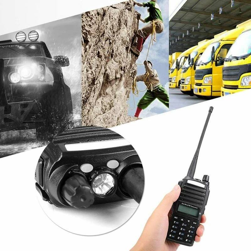 Baofeng UV-82 8W Military Walkie Talkie Long Range 10 KM H/M/L HIgh Power Modes Dual PTT UHF VHF Ham Radios Better than UV5R