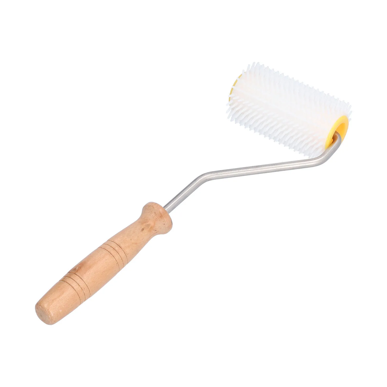Description Picture 2 of itemHoney Roller Plastic Honey Uncapping Roller with Wooden Handle Beehive Extracting Roller Beekeeping Tool Uncapping Needle Roller