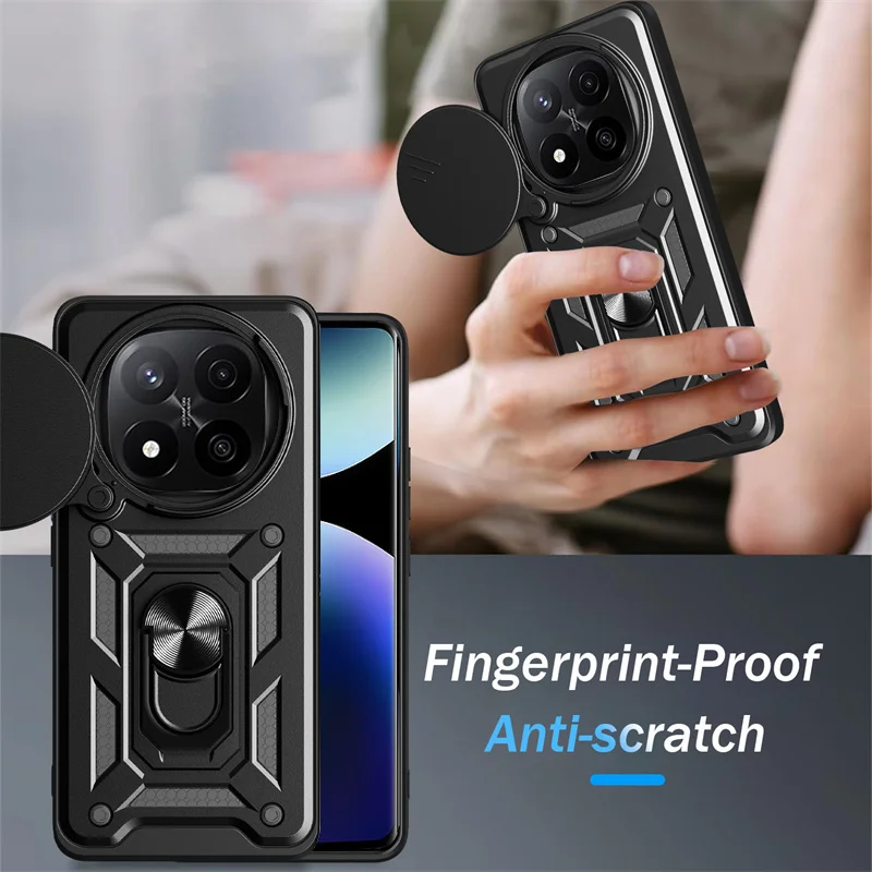 Enhanced Magnetic Smartphone Case with Slide Camera Lens Protector