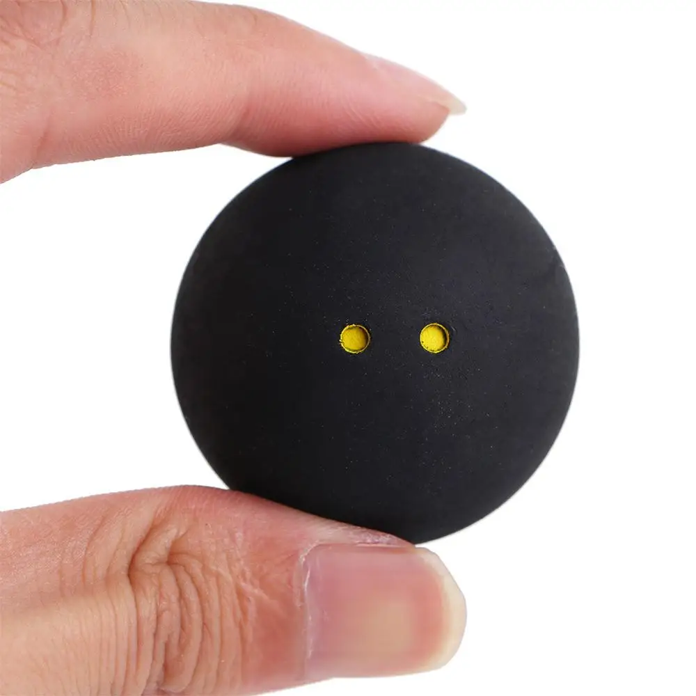 Squash for Player Double Yellow Dot Rubber Balls Low Speed Ball Squash Ball Training Two-Yellow Dots squash balls