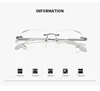 Diamond Cutting Rimless Ladies Myopia Glasses Anti Blue Light Minus Eyeglasses Finished Prescription Near Sight Eyewear Diopter 6