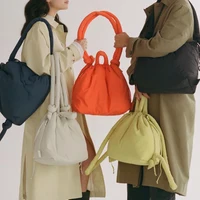 Casual nylon padded tote bag designer soft puffer women shoulder crossbody bags Simple Vintage large capacity handbags 2025 - Image 3