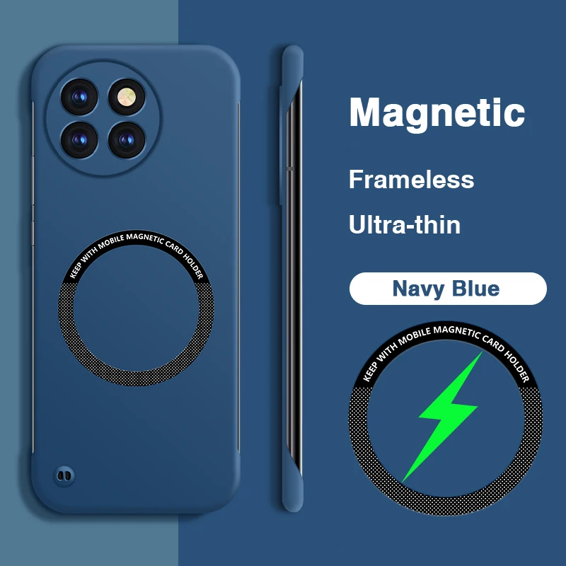 Sleek Magnetic No-Border Phone Case with Camera Protection