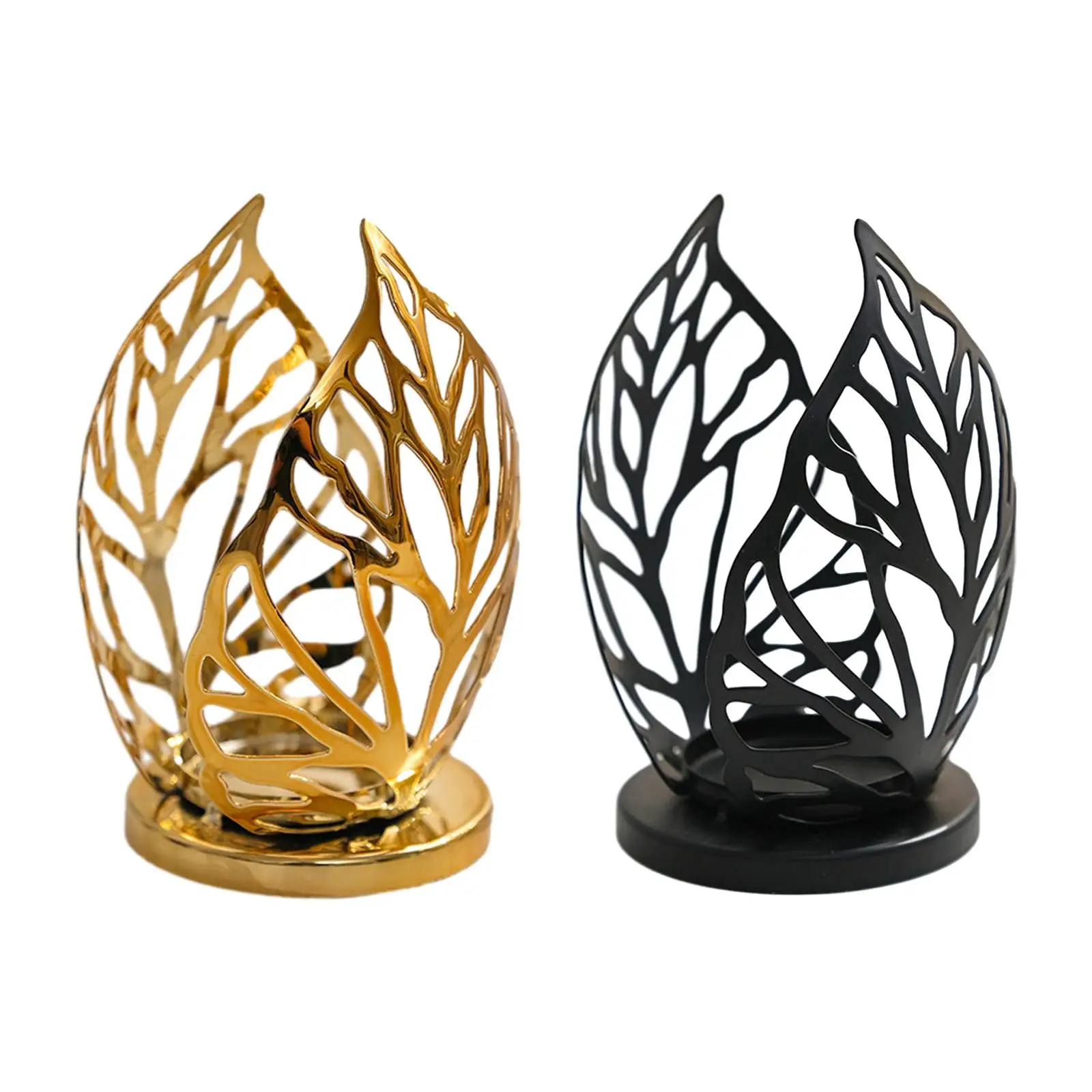 

Leaf Candle Holder Valentines Decor Scented Candle Pillar Candle Ornament Candlestick Holder for Dining Table Bar Party Decor