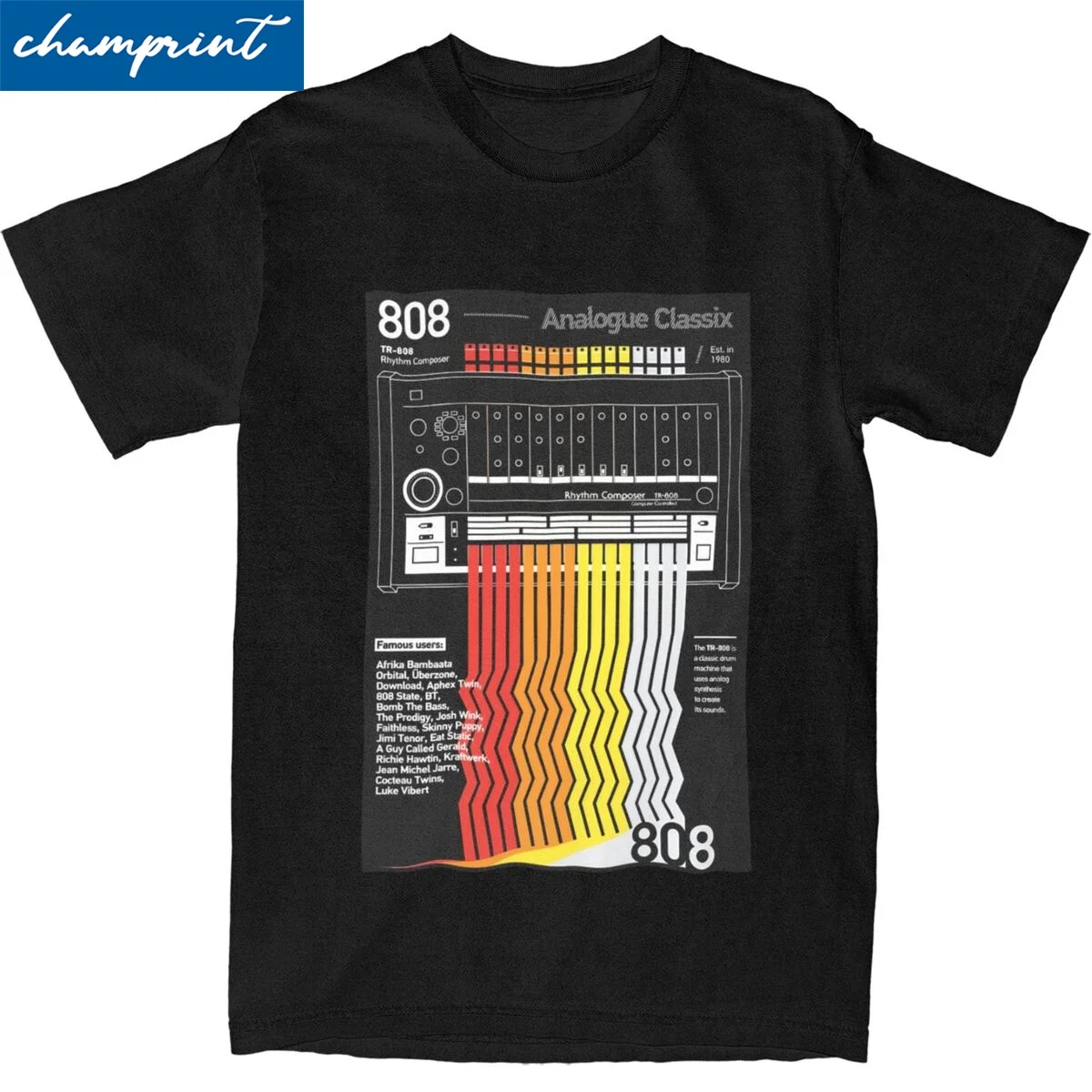 Roland Tr-808 Tr 808 Maglietta Musicale Per Uomo Donna T-Shirt Hipster In Cotone Girocollo T-Shirt Manica Corta Abbigliamento Idea Regalo