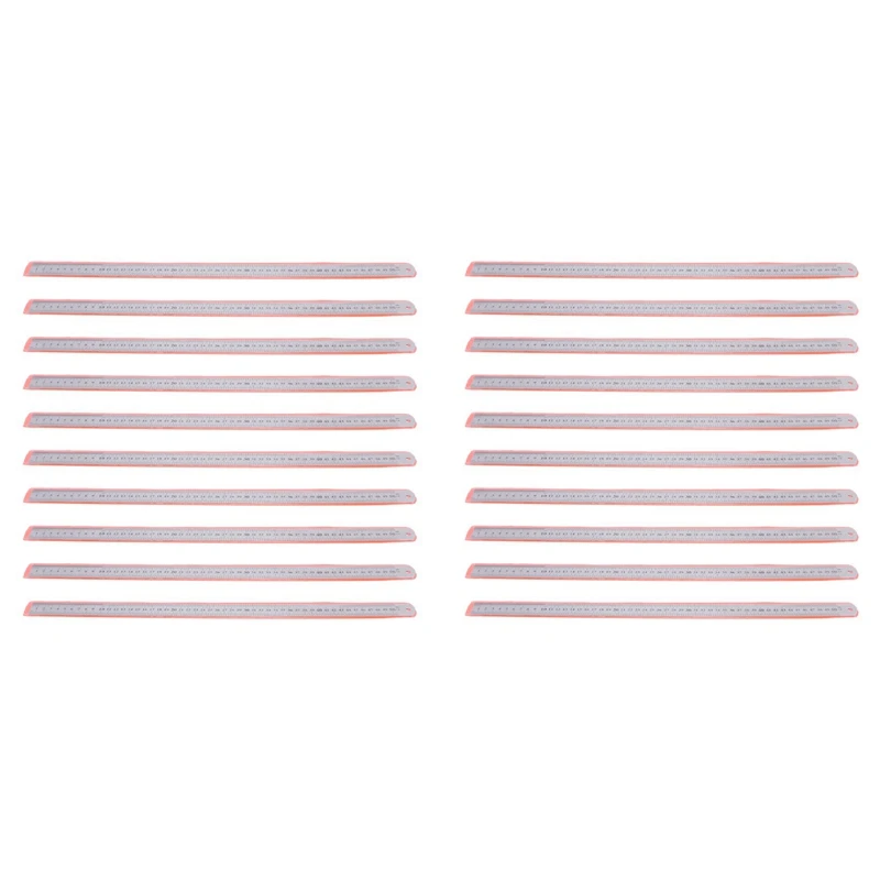【Hot Cake】20X Groove Right Stainless Steel Metric Ruler 50 Cm Stainless Metric Ruler