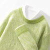 Retro Twisted Wool Knitted Bottoming Shirt Men's High Lapel 100 Pure Cashmere Sweater Autumn And Winter New Thickened Slim 2