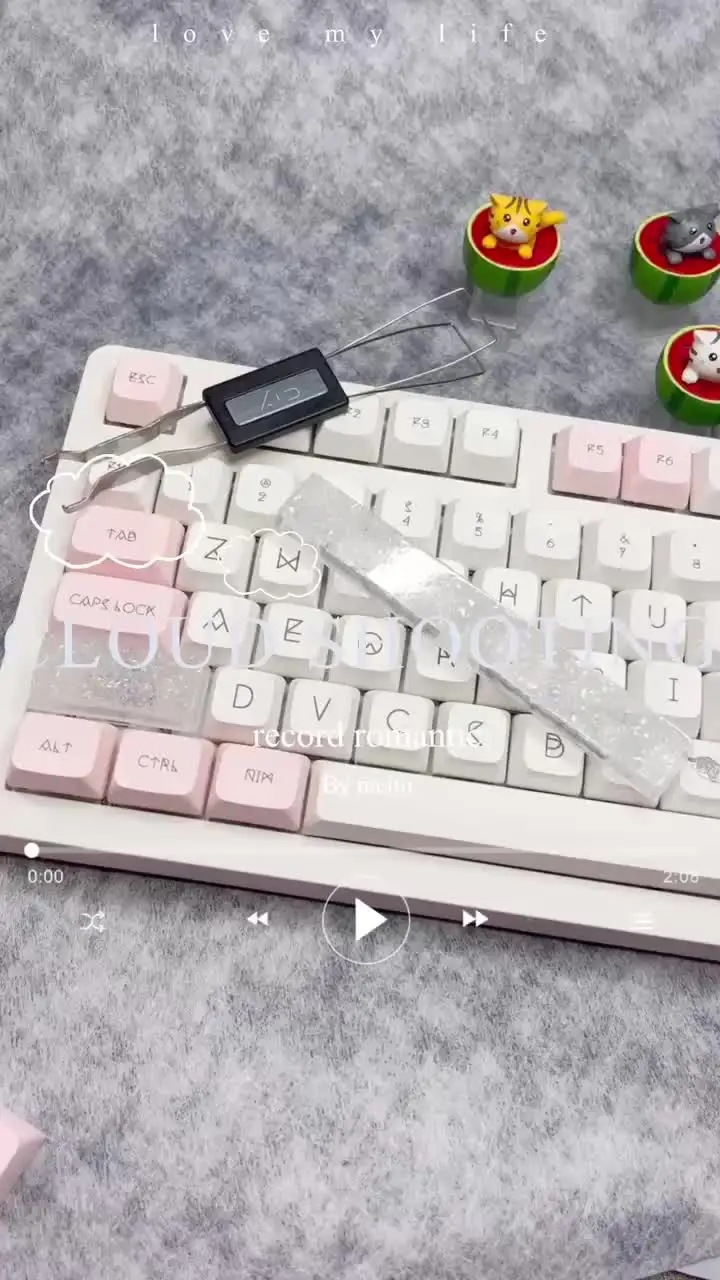 Настраиваемая прозрачная клавиатура с ледяным кристаллом ESC R4 клавишная